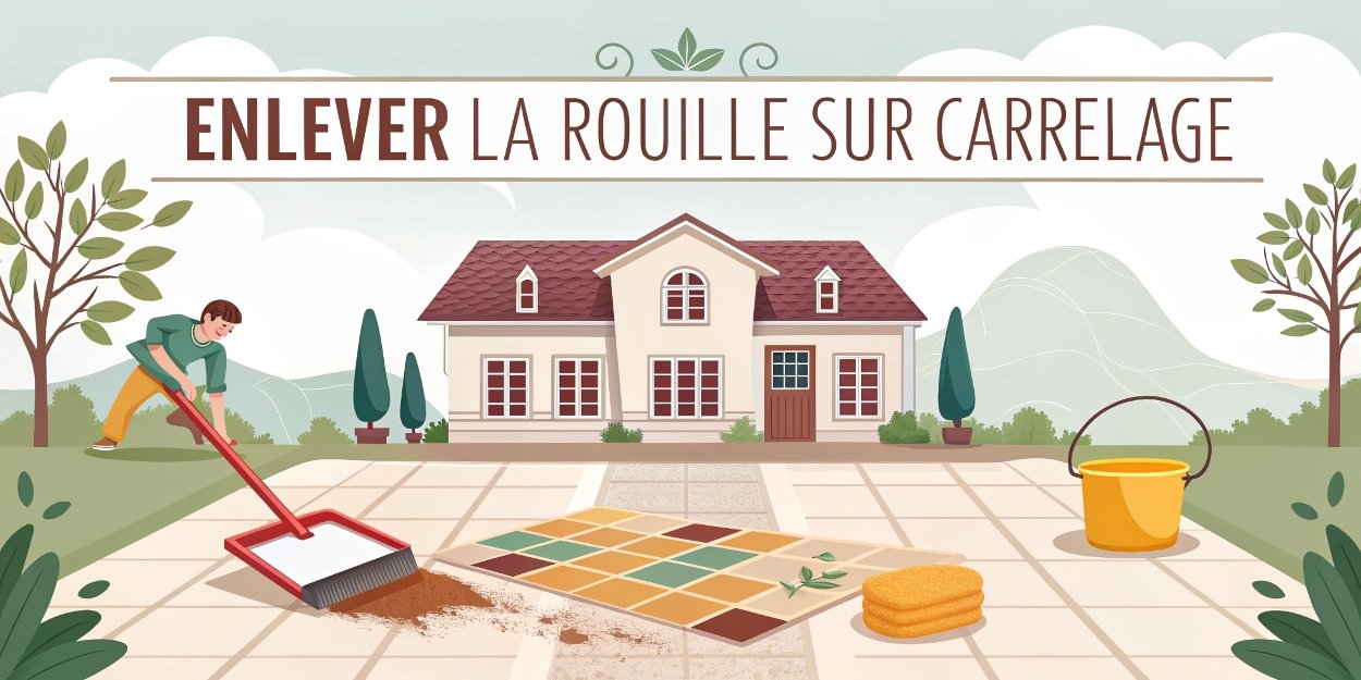 Enlever la rouille sur carrelage : méthodes naturelles et produits efficaces