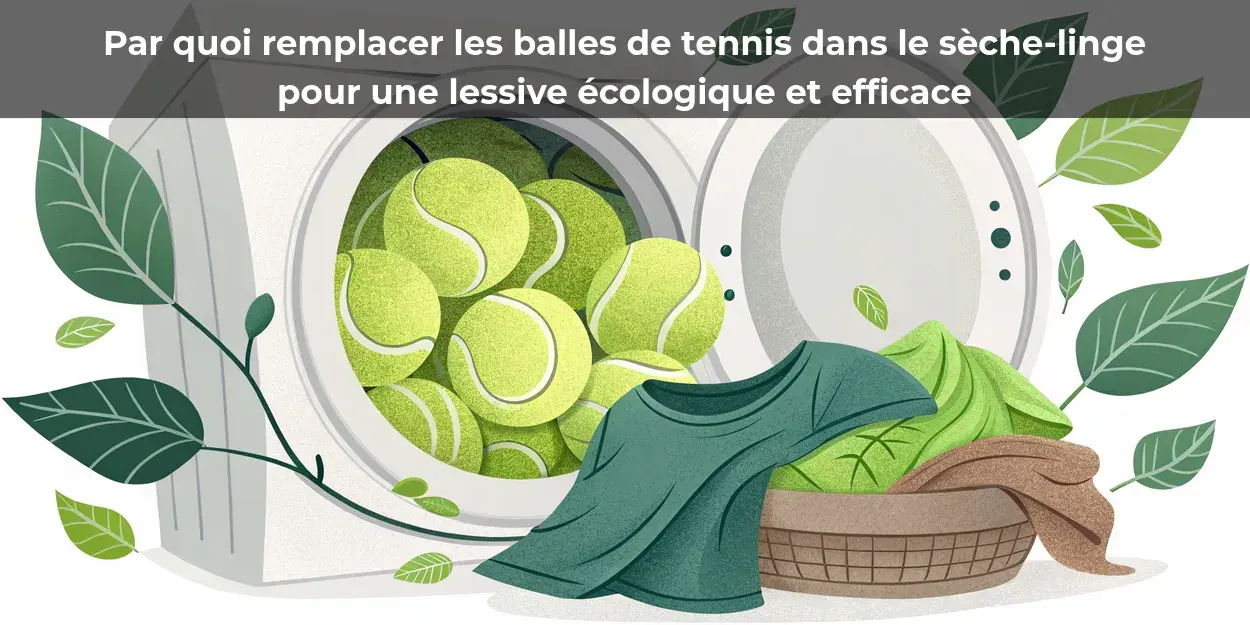 Par quoi remplacer les balles de tennis dans le sèche-linge pour une lessive écologique et efficace