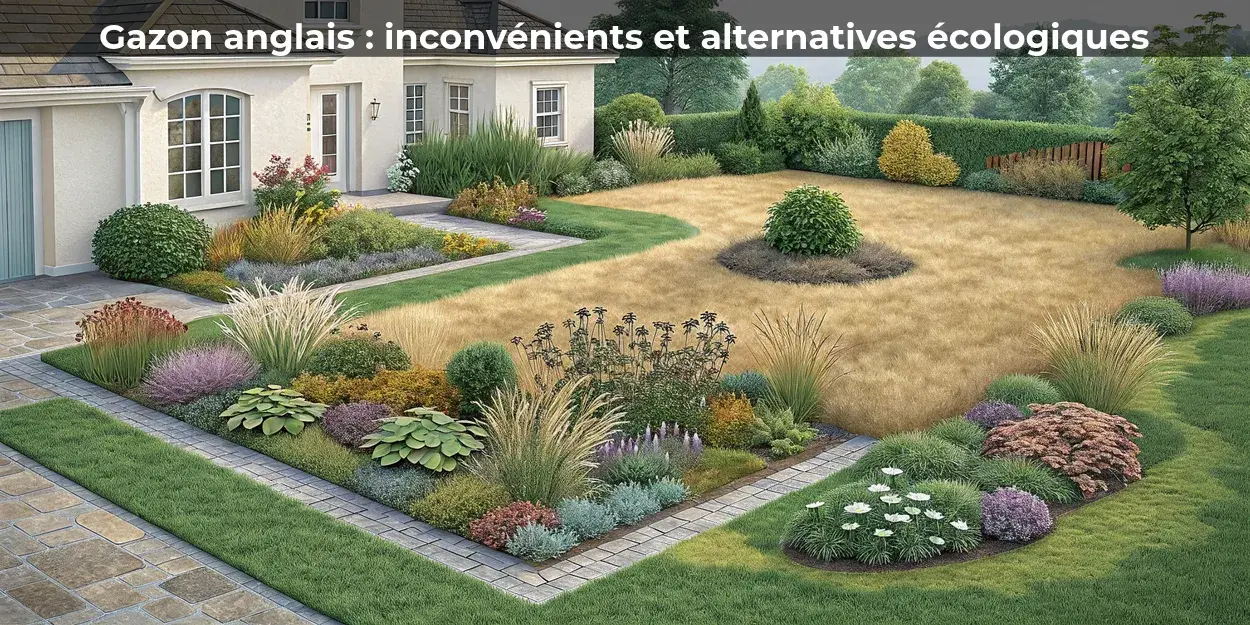 Gazon anglais&nbsp;: inconvénients et alternatives écologiques